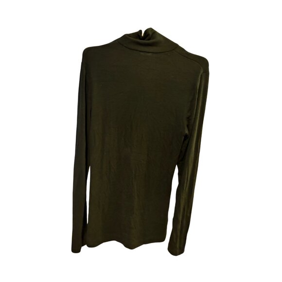 Aritzia Wilfred Green Only Turtleneck Long Sleeve Rib Knit - Picture 5 of 5